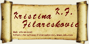 Kristina Filaresković vizit kartica